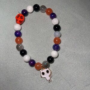 Halloween stretch beaded bracelet